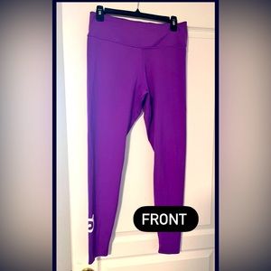 Peloton Nike Full Length Purple Leggings Size Large